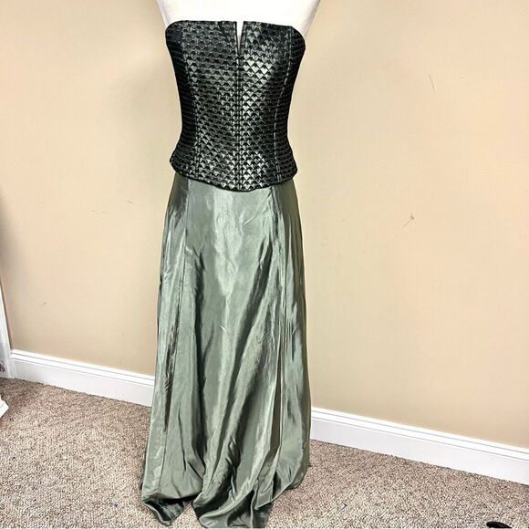 Scott McClintock green formal two piece dress Sz 2 - Picture 1 of 12